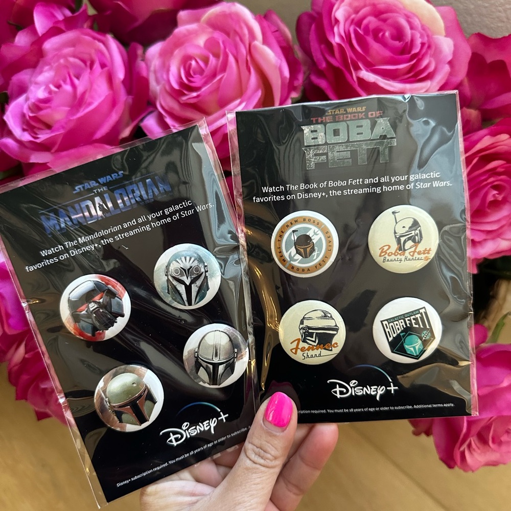 Disney Star Wars boba fett pins collection mandalorian new Disney +